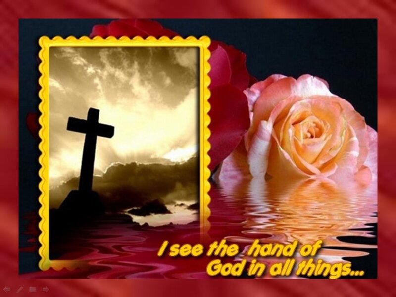 Silhouette of a Cross — Red