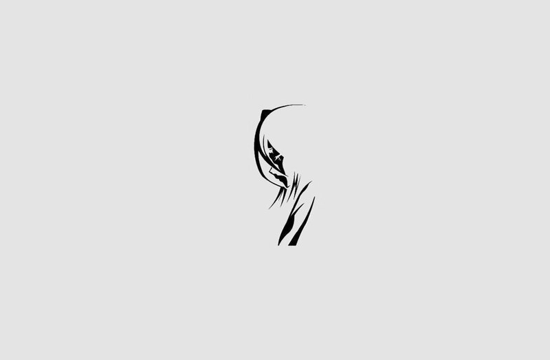 silhouette of a crying anime character