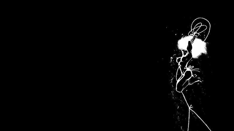 silhouette of a dancer with whip