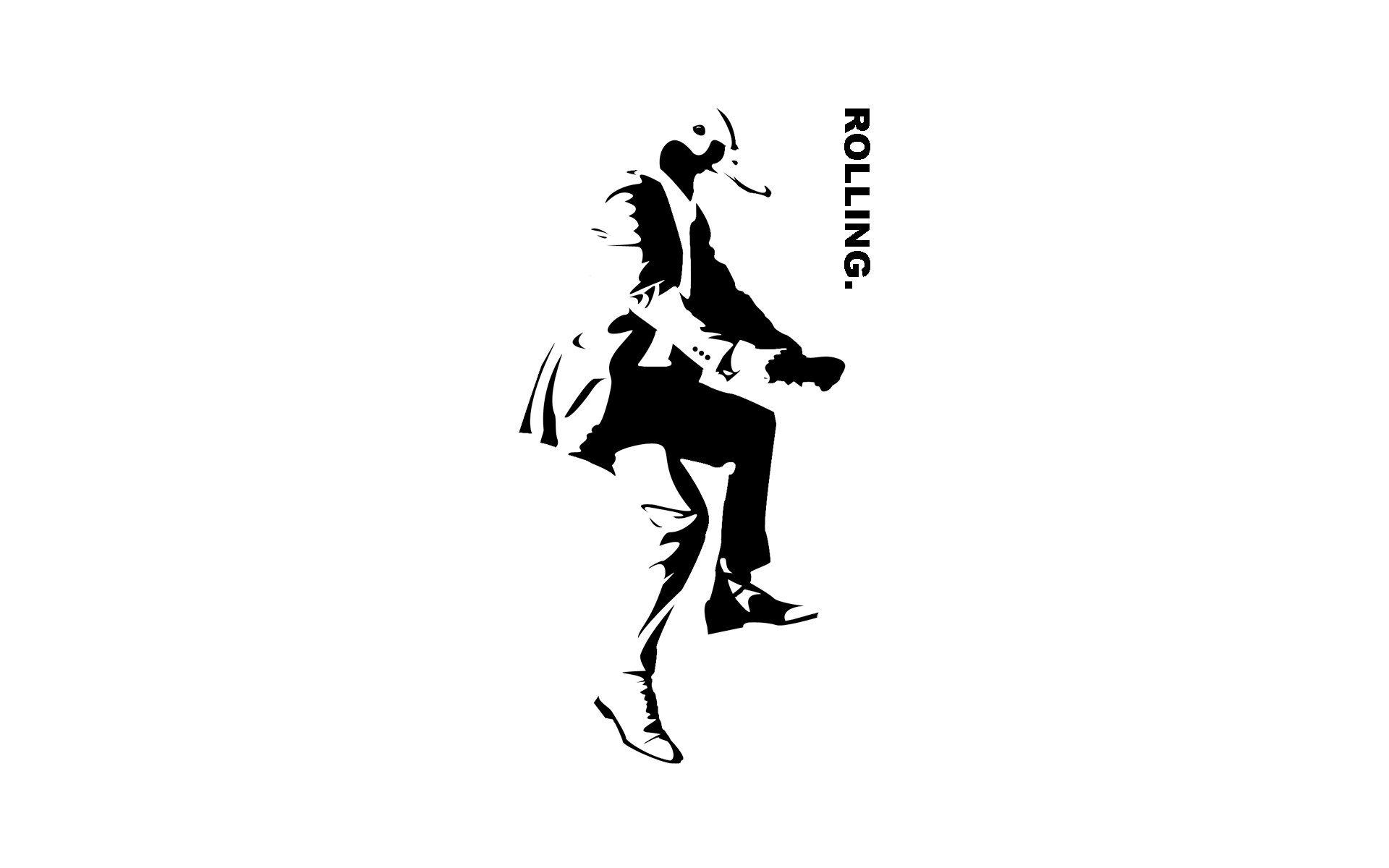 silhouette of a dancing figure
