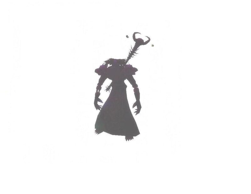 silhouette of a dark figure