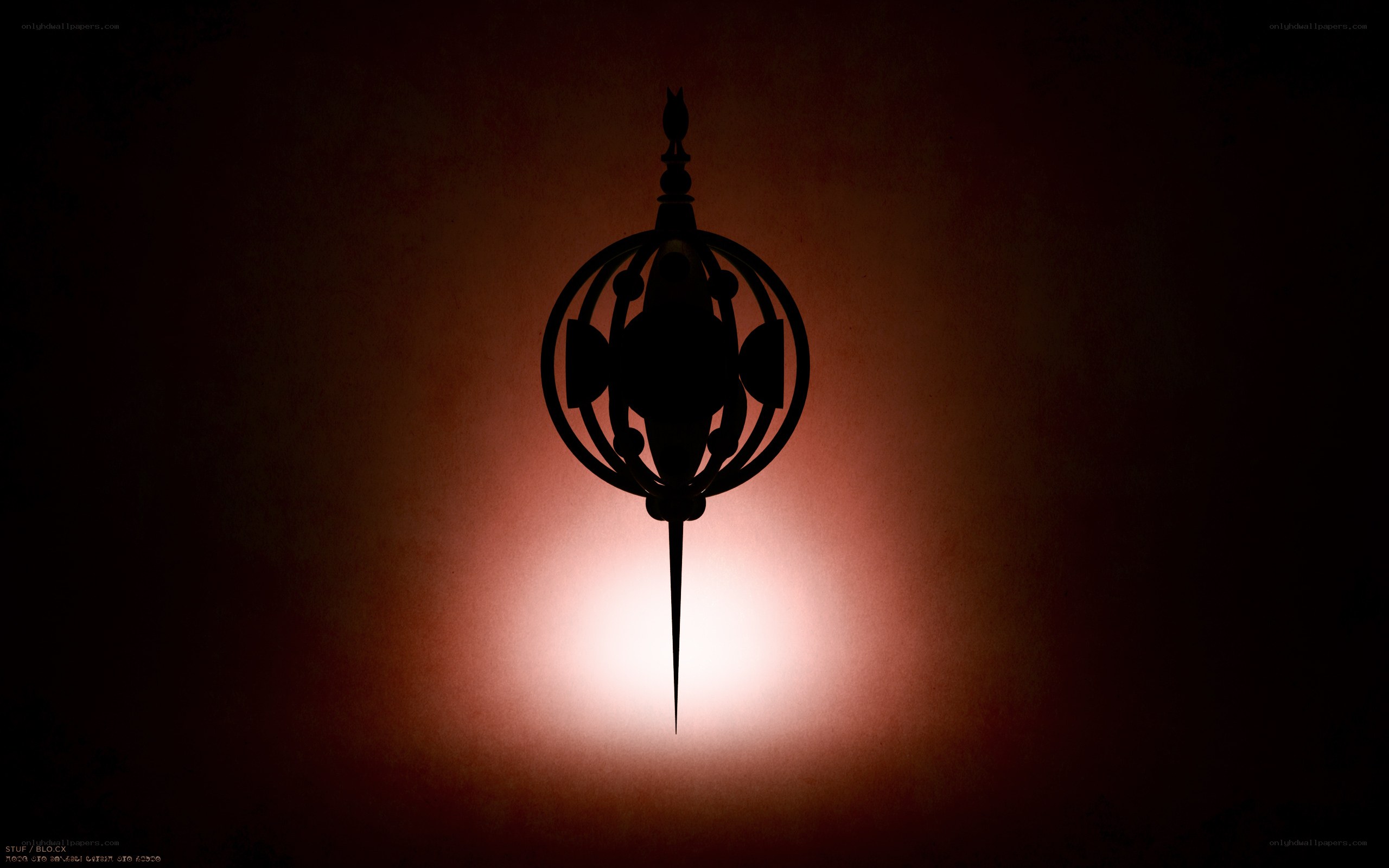 Silhouette of a decorative object