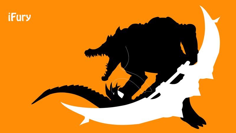 Silhouette of a Dinosaur