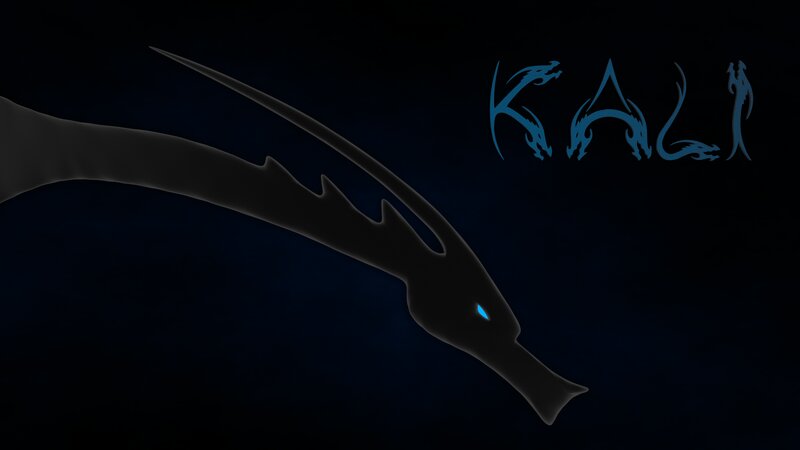 Silhouette of a Dragon — Black, Dark
