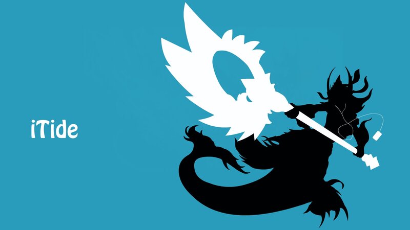 Silhouette of a Dragon — Blue