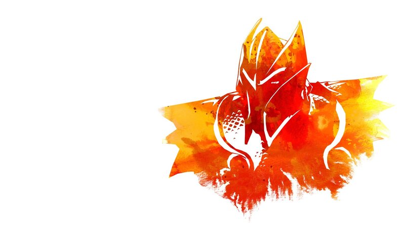 Silhouette of a Dragon — Red, Dramatic, Digital Art