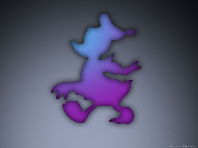 Silhouette of a Duck Character