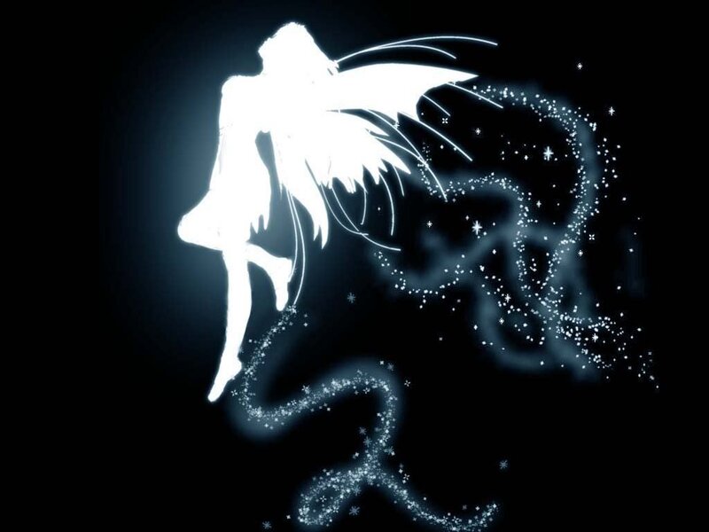 Silhouette of a Fairy — White, Magical