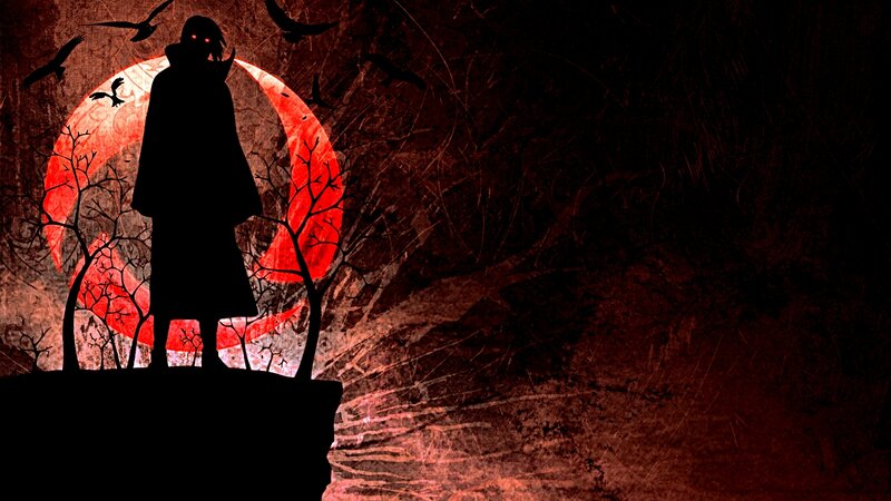 Silhouette of a Figure — Black, Dramatic, Night, Digital Art