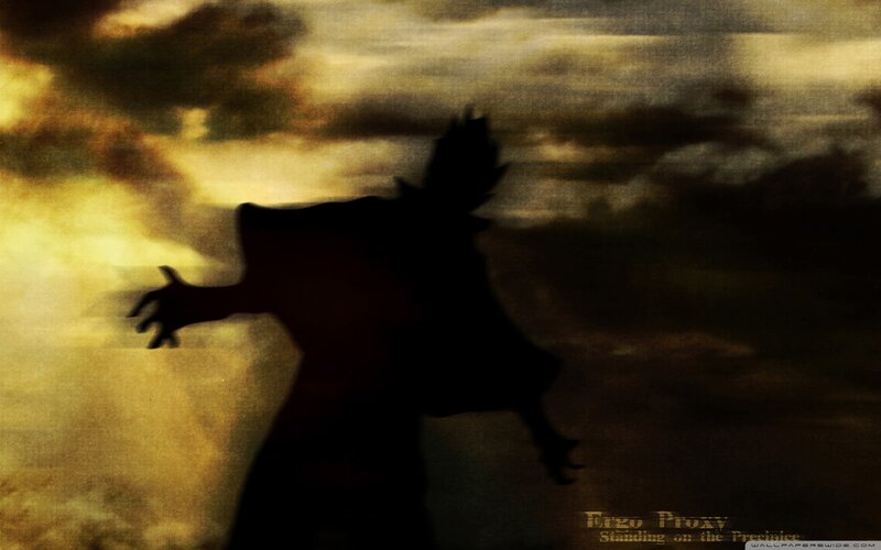 Silhouette of a Figure — Black, Dramatic, Sunset, Digital Art, Clouds