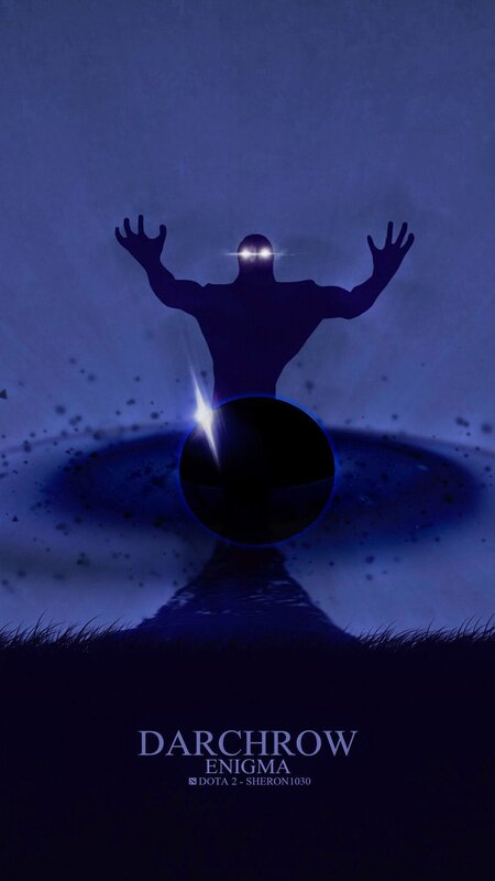Silhouette of a Figure — Blue, Dramatic, Night