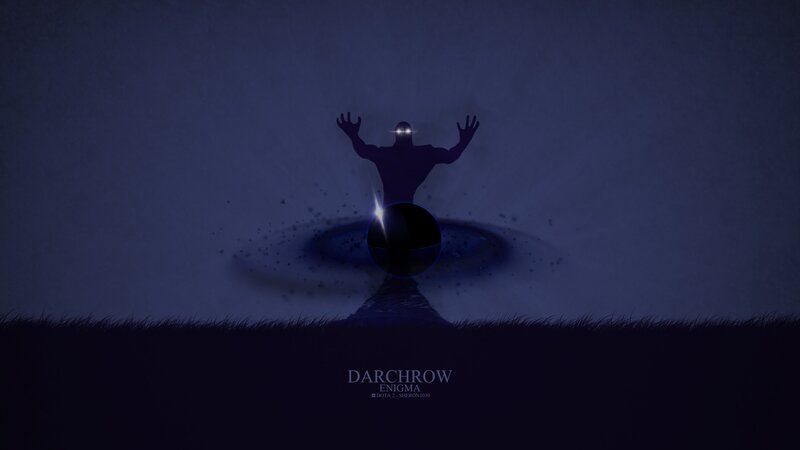 Silhouette of a Figure — Blue, Dramatic