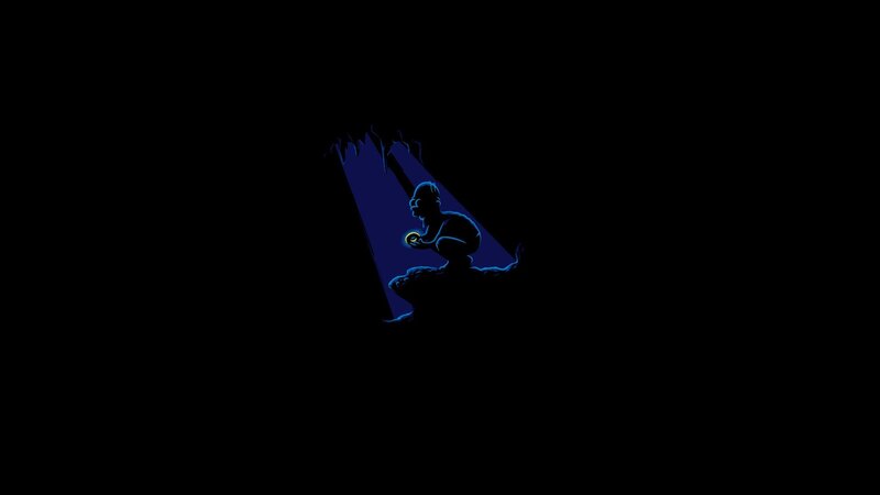 silhouette of a figure in darkness
