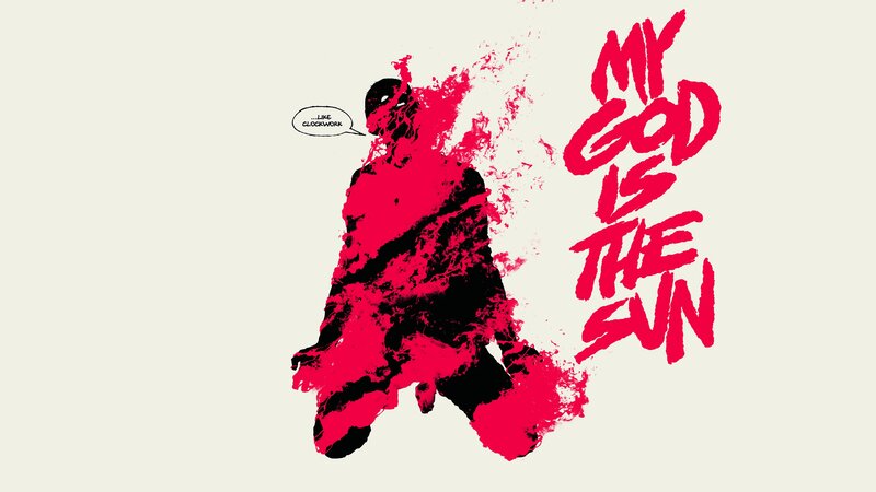 Silhouette of a Figure — Red, Dramatic, Comic