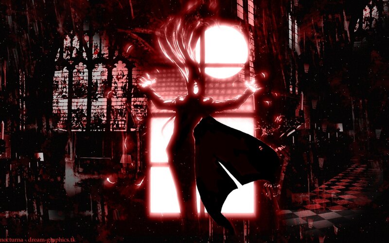 Silhouette of a Figure — Red, Dramatic, Night