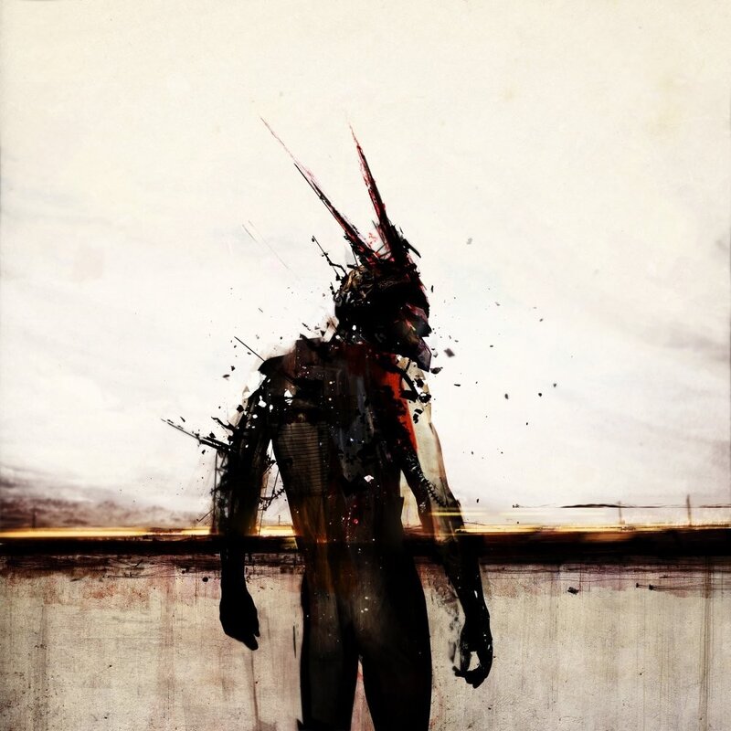 silhouette of a figure with spikes