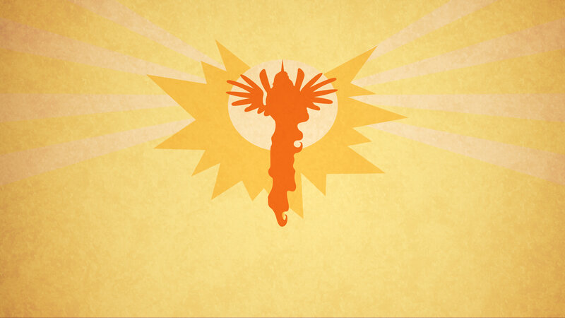 Silhouette of a Figure — Yellow