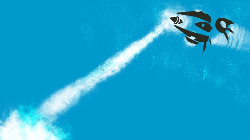 silhouette of a flying creature