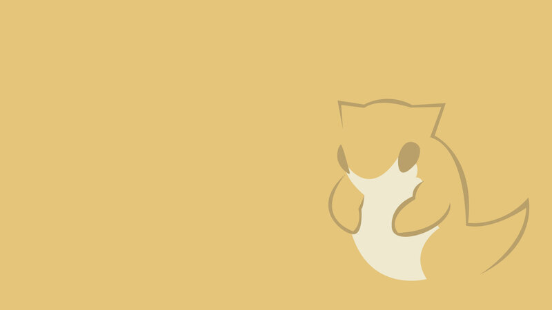 Silhouette of a Fox — Yellow