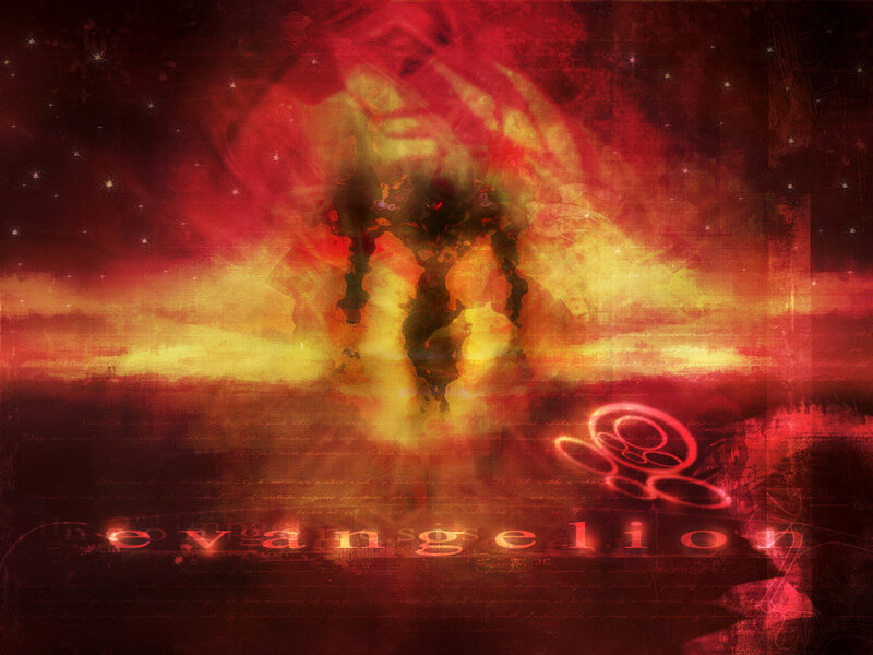 Silhouette of a Giant Figure — Red