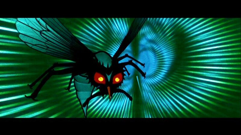 Silhouette of a Giant Insect