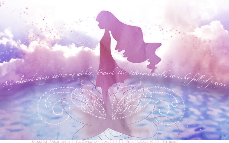 Silhouette of a Girl — Purple