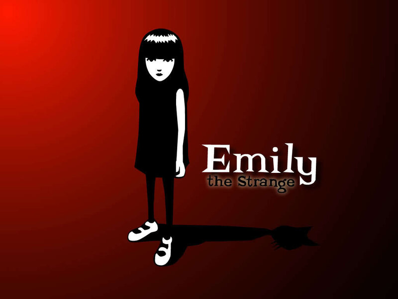 Silhouette of a Girl — Red, Dramatic, Illustration, Text