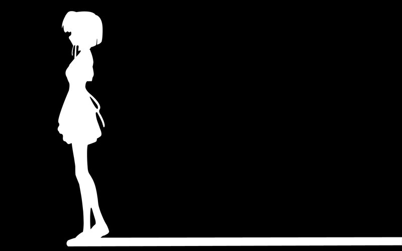 silhouette of a girl