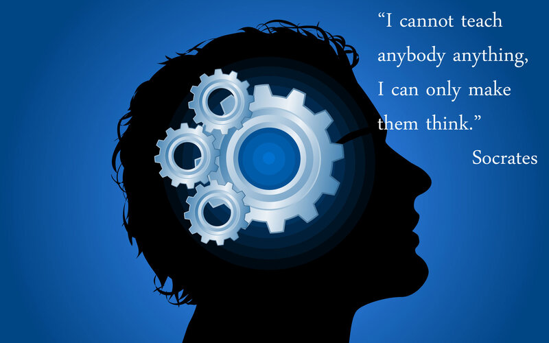 Silhouette of a Head — Blue