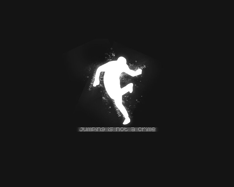 silhouette of a jumper