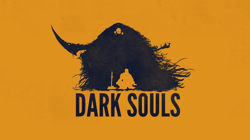 Silhouette of a Knight and Monster