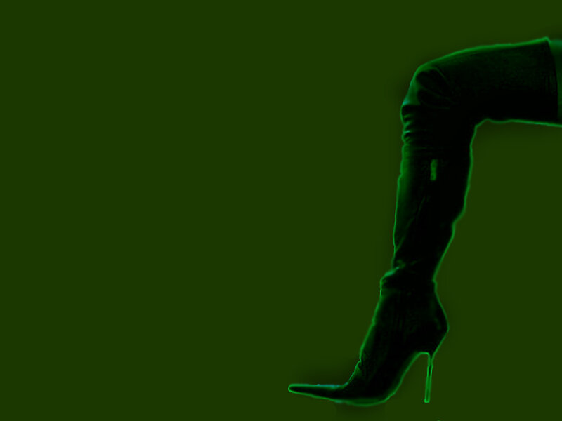 Silhouette of a Leg in Boot