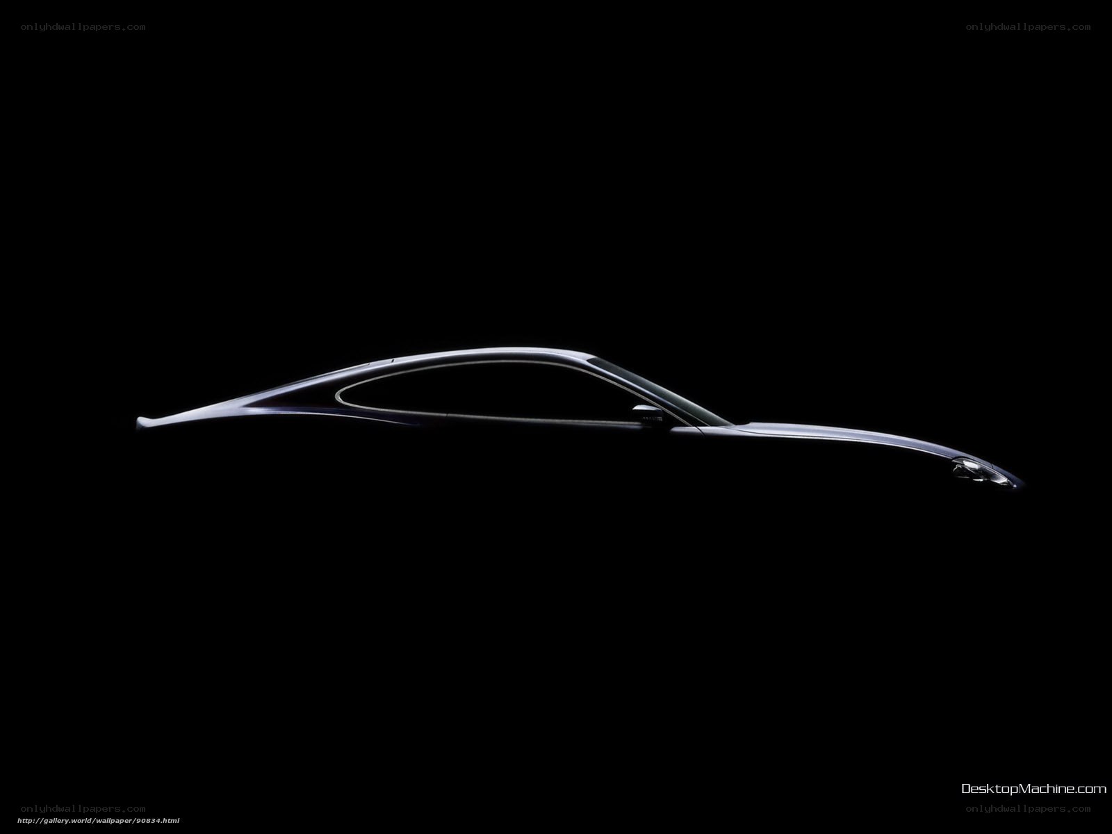 silhouette of a luxury car