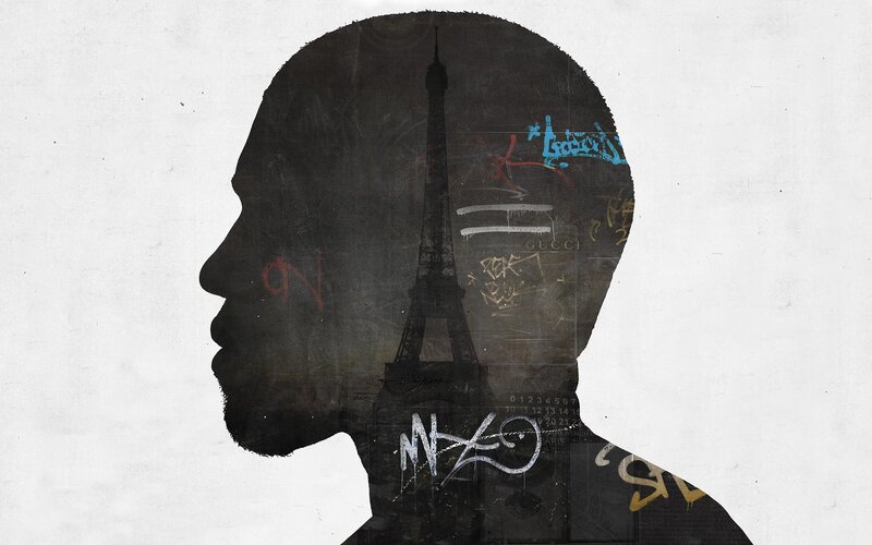 Silhouette of a Man — Black, Dark