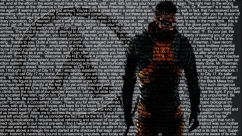 Silhouette of a Man — Black, Dramatic, Digital Art, Text Overlay