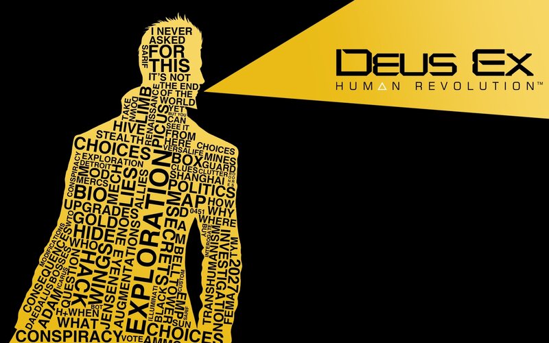 Silhouette of a Man — Black, Dramatic, Illustration, Text Collage