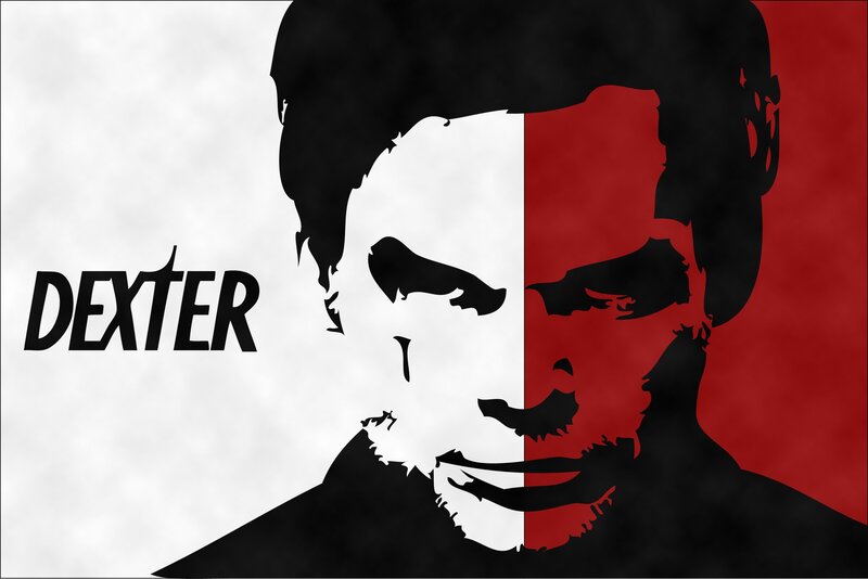 Silhouette of a Man — Black, Dramatic, Illustration, Text, White, Red