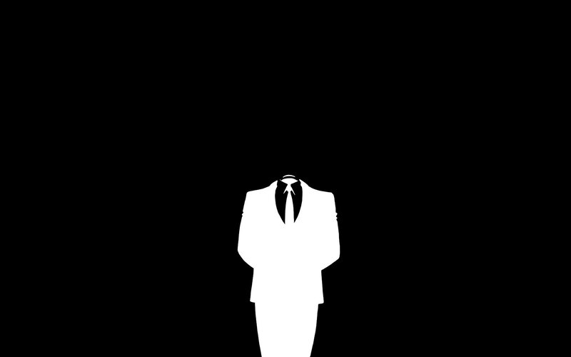 Silhouette of a Man — Black, Dramatic, Minimalist, Suit