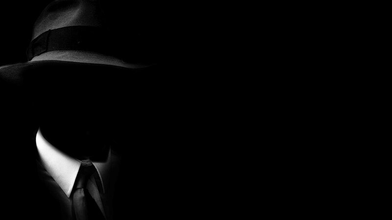 Silhouette of a Man — Black, Dramatic, Photograph