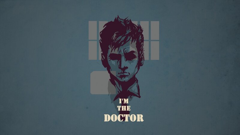 Silhouette of a Man — Blue, Dramatic, Illustration