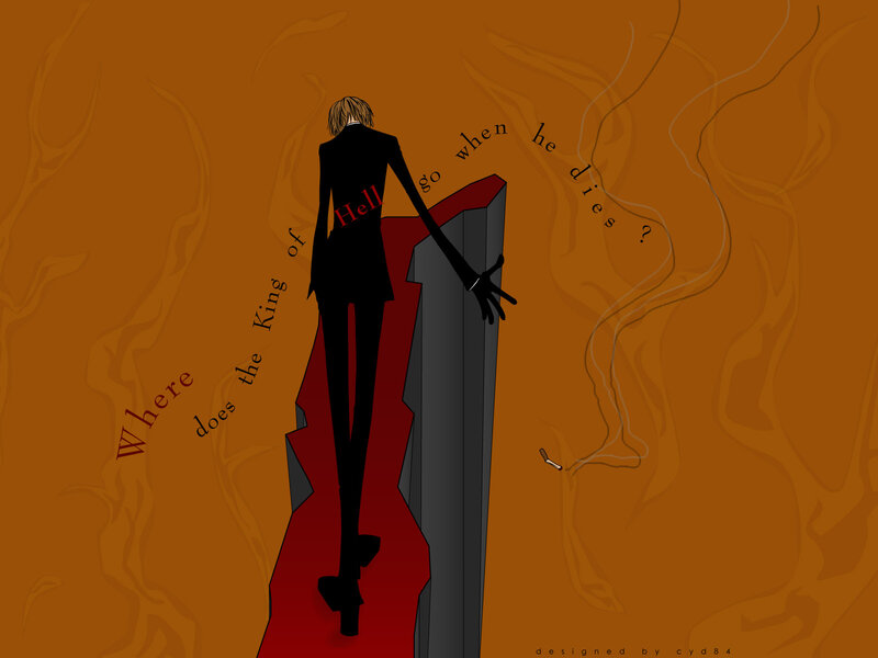 Silhouette of a Man — Brown, Dramatic