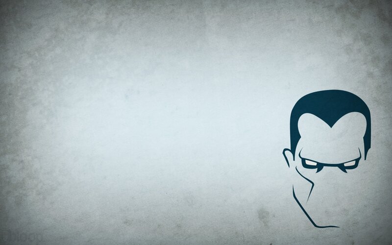Silhouette of a Man — Gray, Serious, Vector Art