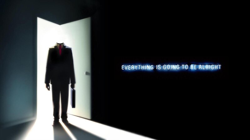 silhouette of a man in a suit