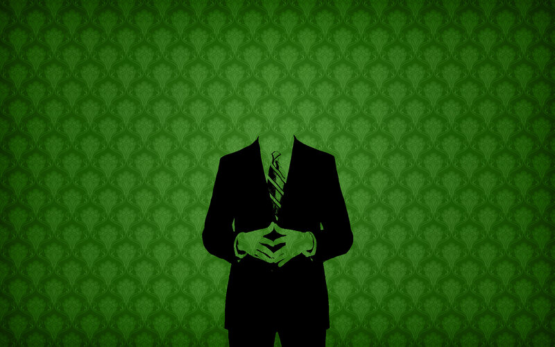 silhouette of a man in suit