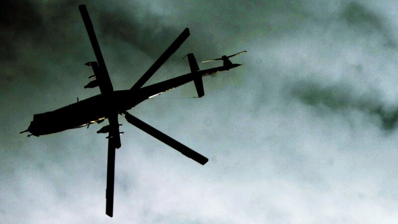 Silhouette of a military drone