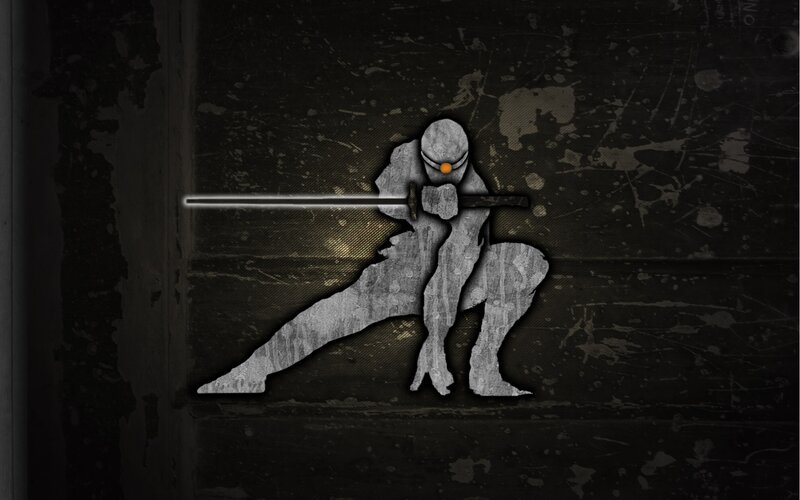 Silhouette of a Ninja — Black, Dark, Dramatic