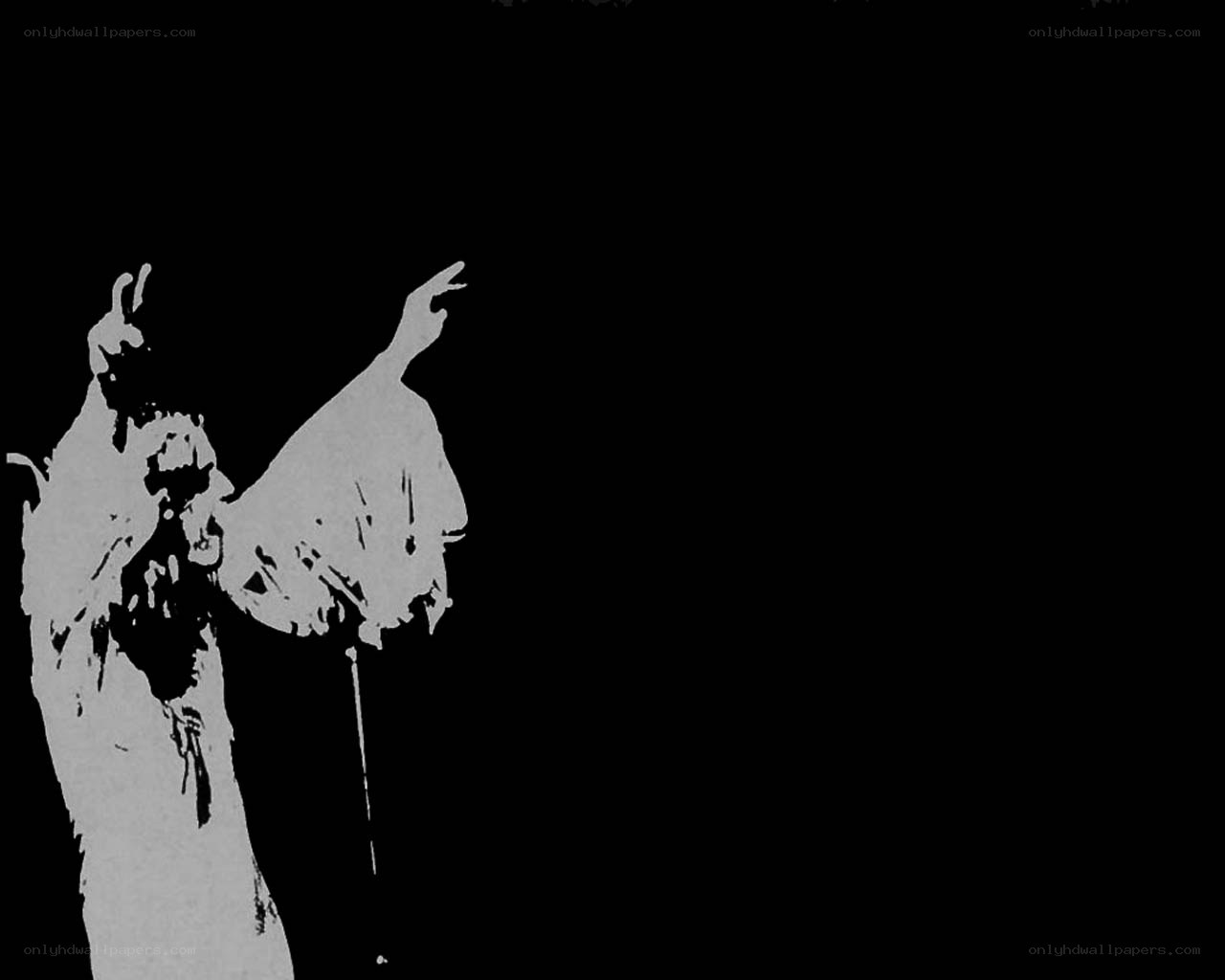 silhouette of a performer
