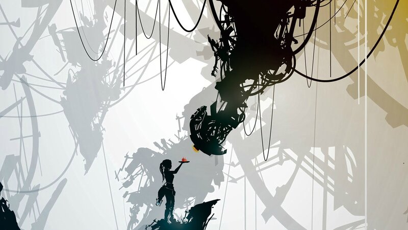 Silhouette of a Person — Black, Dramatic, Digital Art, Robot