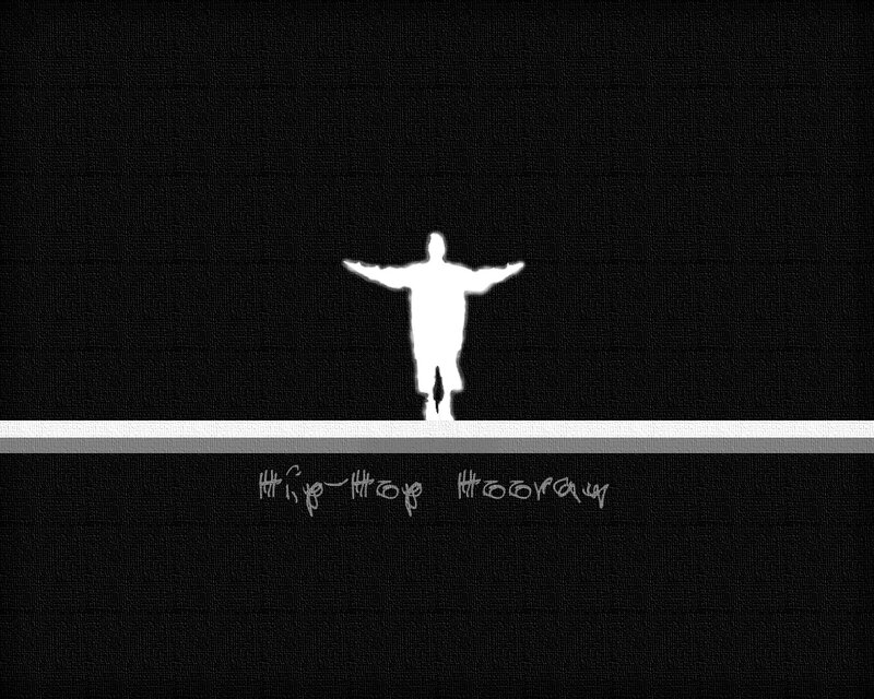 Silhouette of a Person — Black, Dramatic, Digital Art, Text, White