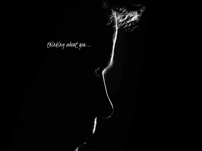 Silhouette of a Person — Black, Dramatic, Night, Photograph